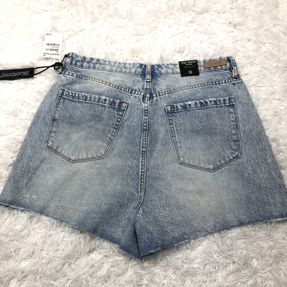 Blank Nyc The Reeve High Rise Short In Light Blue Wash Size 32 Jean Denim New - Picture 7 of 11